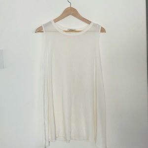 White A Line Lightweight Dress or Swim Suit Cover Up Dress Size XS